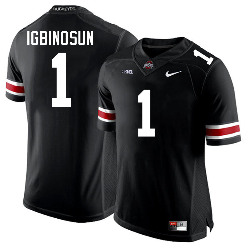 #1 Davison Igbinosun Ohio State Buckeyes Jersey College Football Uniforms-Black